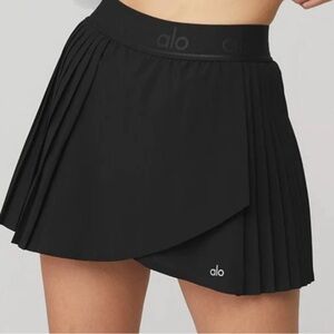 Alo Aces Tennis Skirt skort in Black sz L